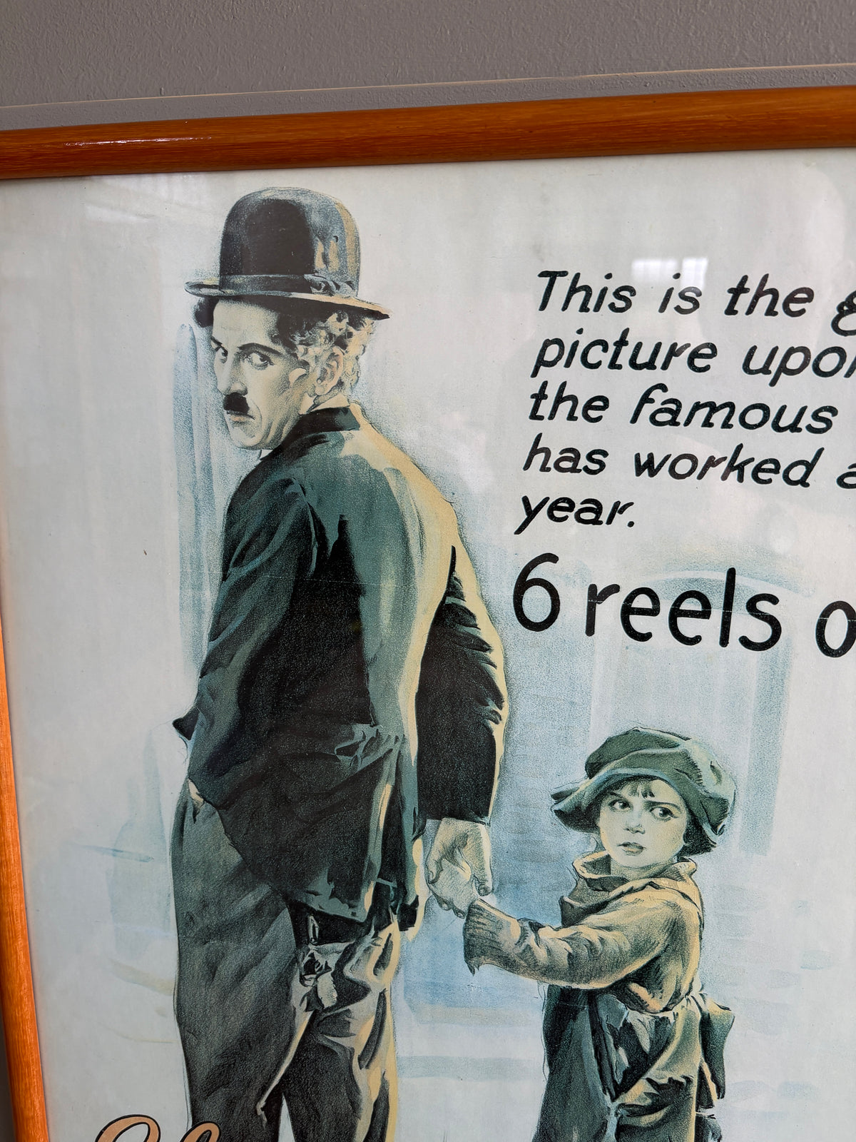 Vintage Reproduction Movie Poster Charlie Chaplin 'The Kid'