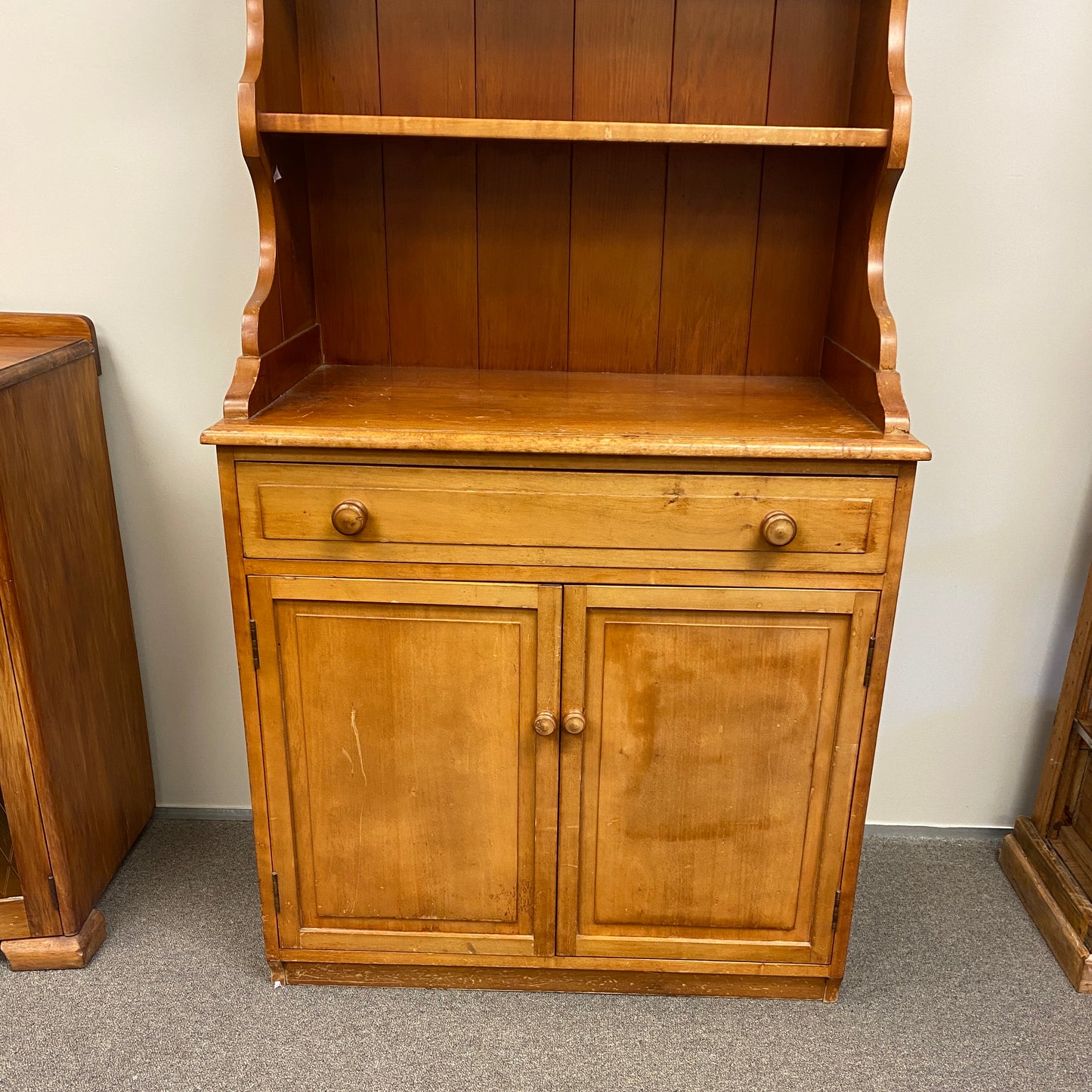 Vintage Rimu Country Kitchen Dresser