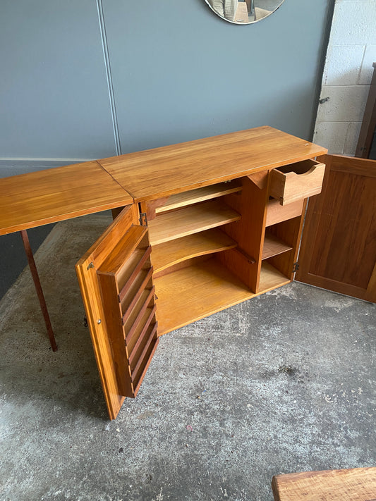Vintage Rimu Custom Sewing Table/Cabinet