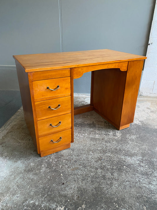 Vintage Rimu Desk/Bookcase Combination