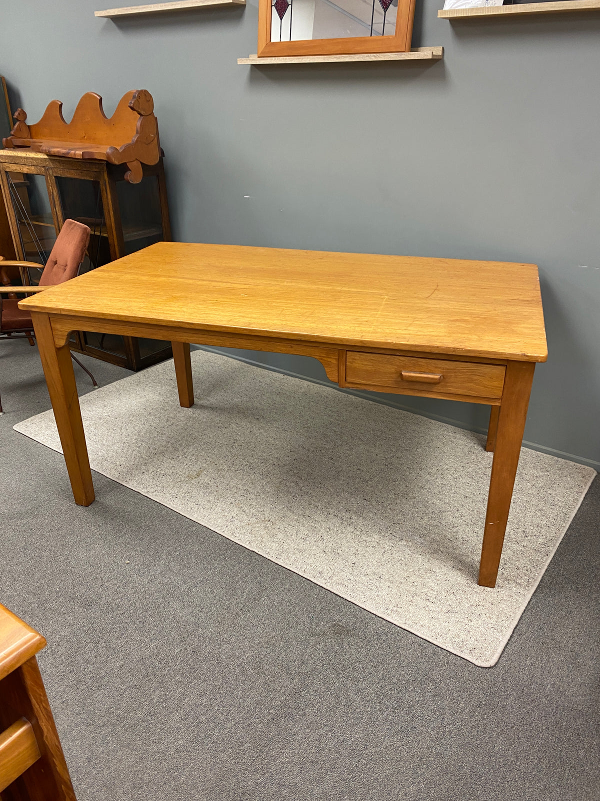 Rustic Rimu Desk Vintage Rimu Large Desk/Dining Table – Plots & Pickles