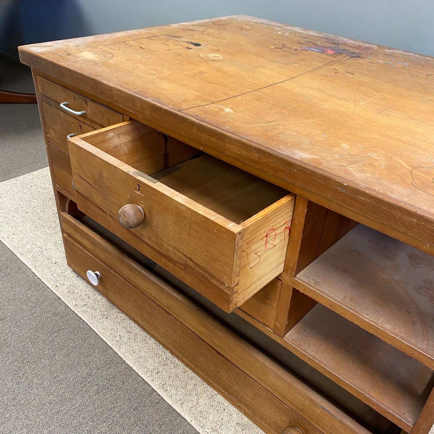 Vintage Rimu Planner Drawers