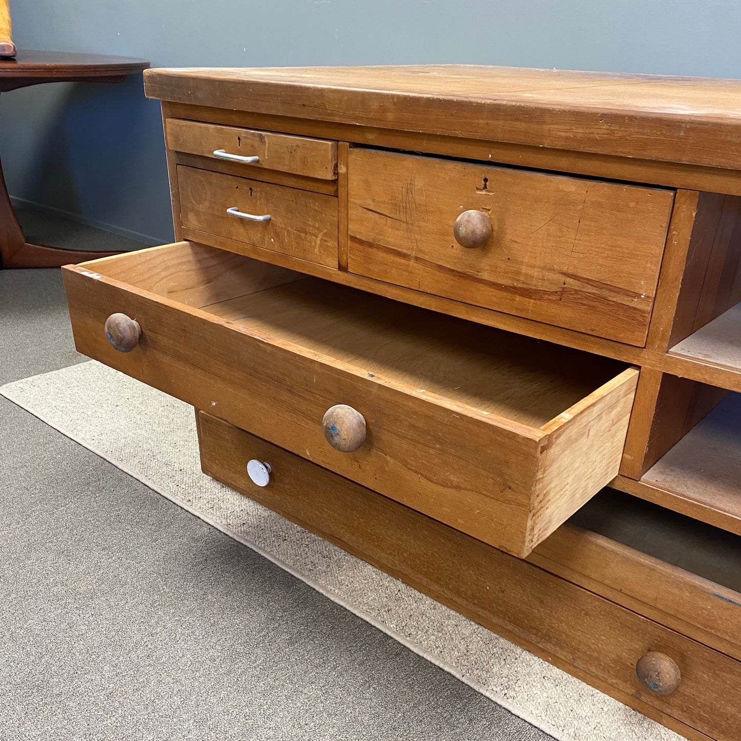 Vintage Rimu Planner Drawers