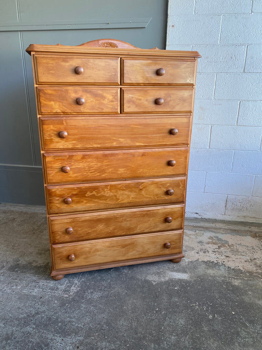 Vintage Rimu Scotch Dresser/Drawers