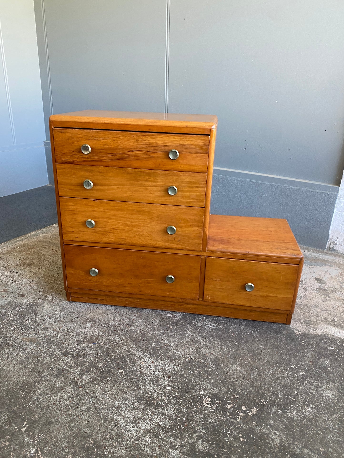 Vintage Rimu Step Drawers