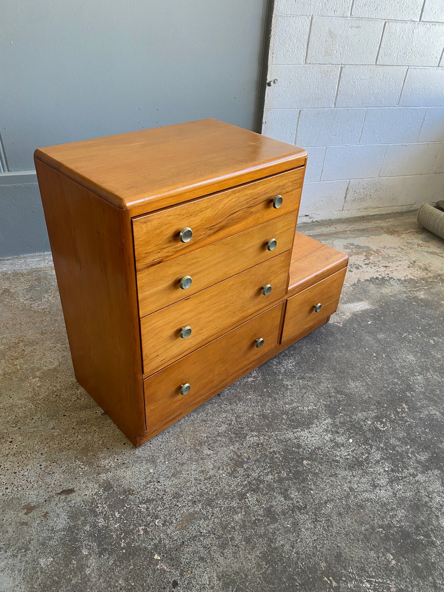 Vintage Rimu Step Drawers