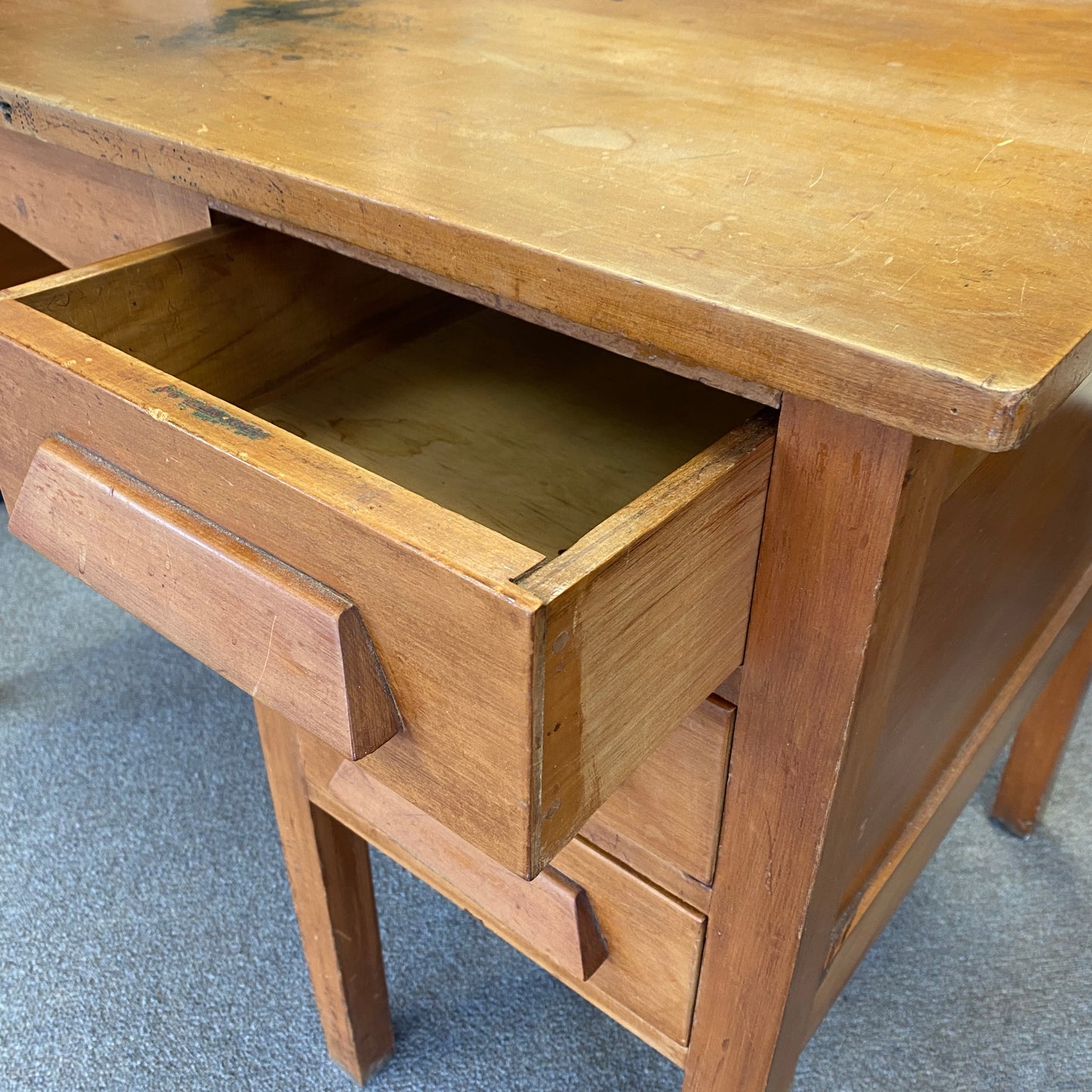 Vintage Rimu Teachers Desk