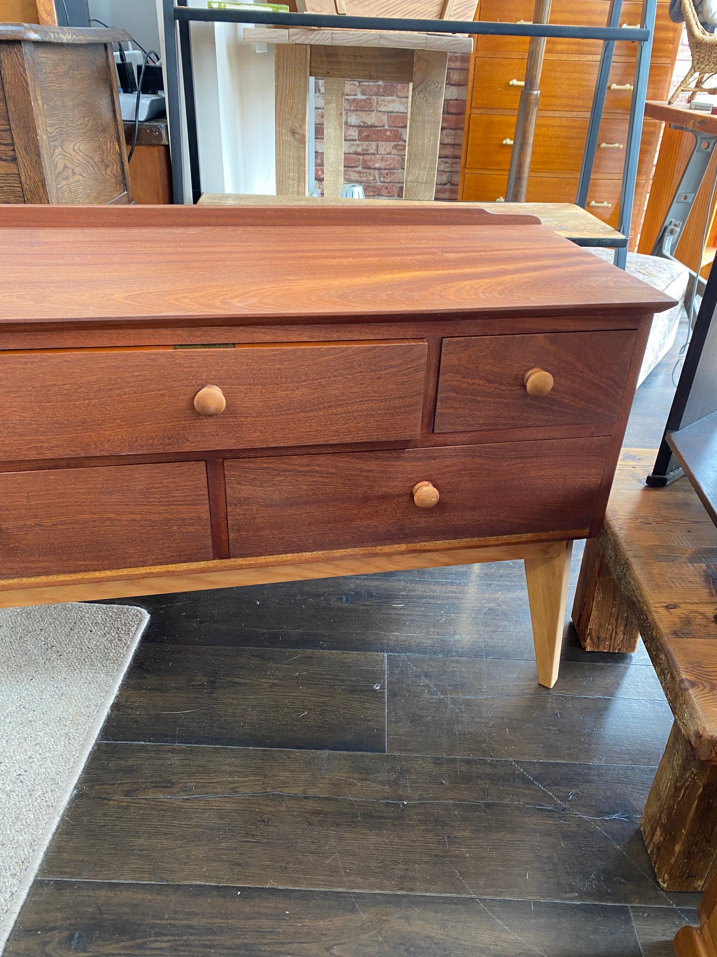 Vintage Robert Allen Mahogany & Kauri Dresser