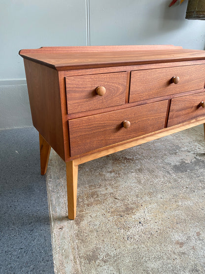 Vintage Robert Allen Mahogany & Kauri Dresser