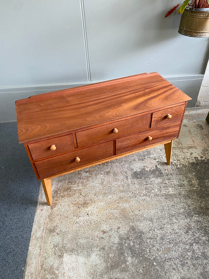 Vintage Robert Allen Mahogany & Kauri Dresser