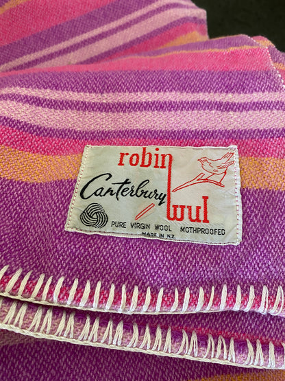 Vintage Robin Wul of Canterbury Pure Wool Blanket 2000 x 1800