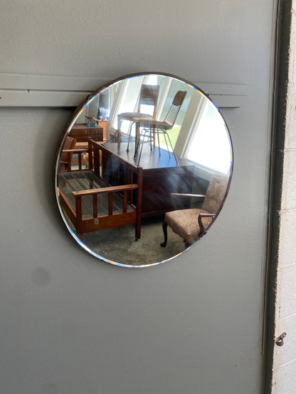 Vintage Round Bevelled Edge Mirror