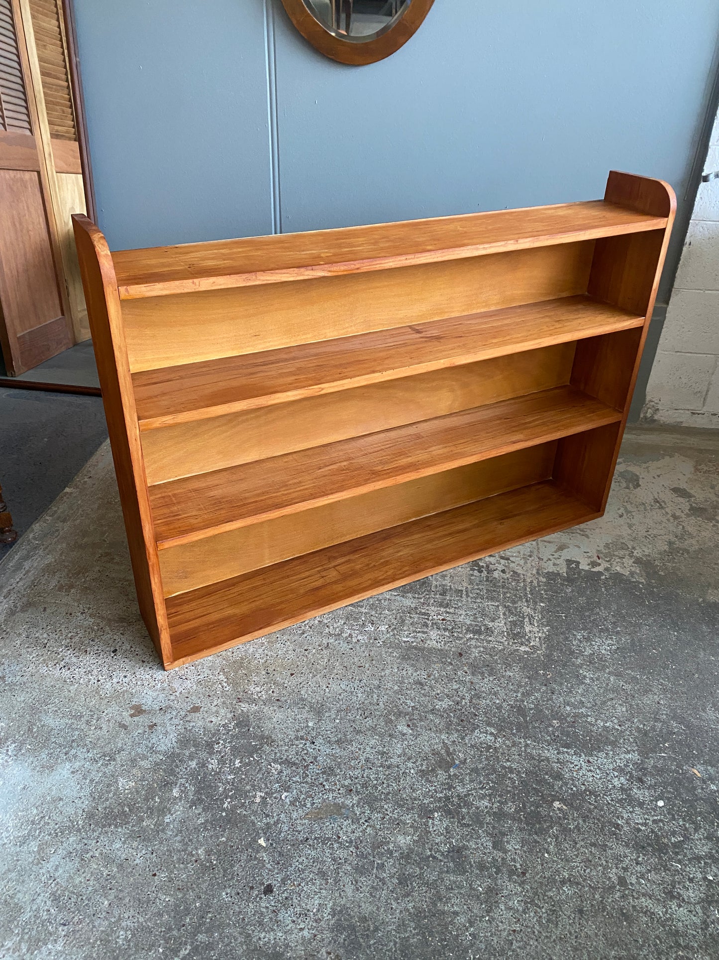 Vintage Rustic Country Style Solid Rimu Bookcase