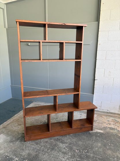 Vintage Rustic Custom Made Large Bookcase