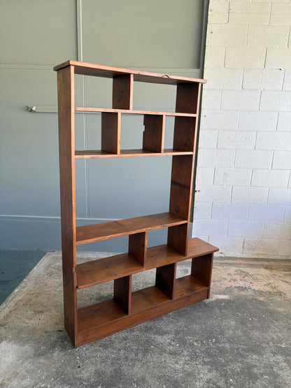 Vintage Rustic Custom Made Large Bookcase