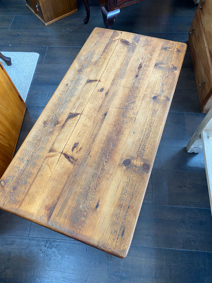 Vintage Scratch-built Reclaimed Pine Coffee Table