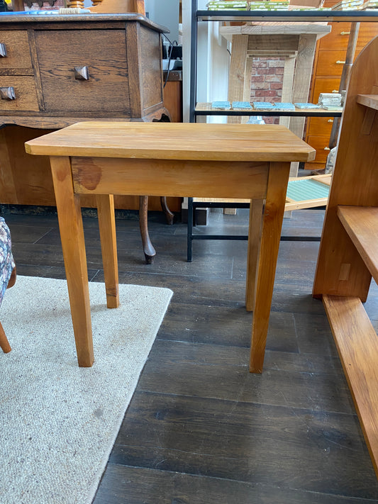 Vintage Scratch Built Kauri Side Table