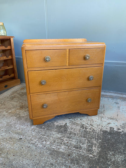 Vintage Solid Light Oak Drawers