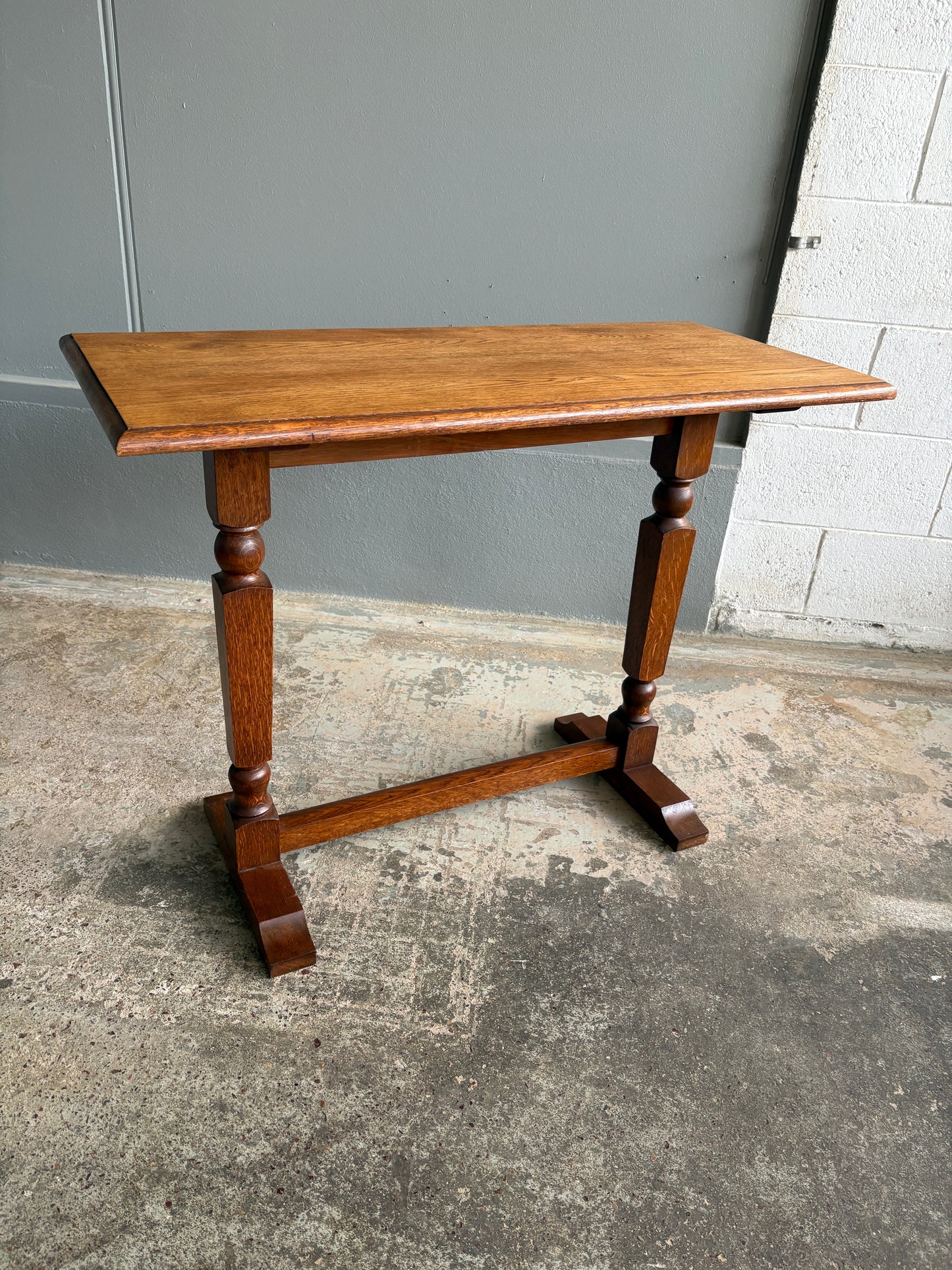 Vintage Solid Oak Hall/Consul Table