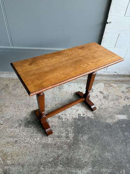 Vintage Solid Oak Hall/Consul Table