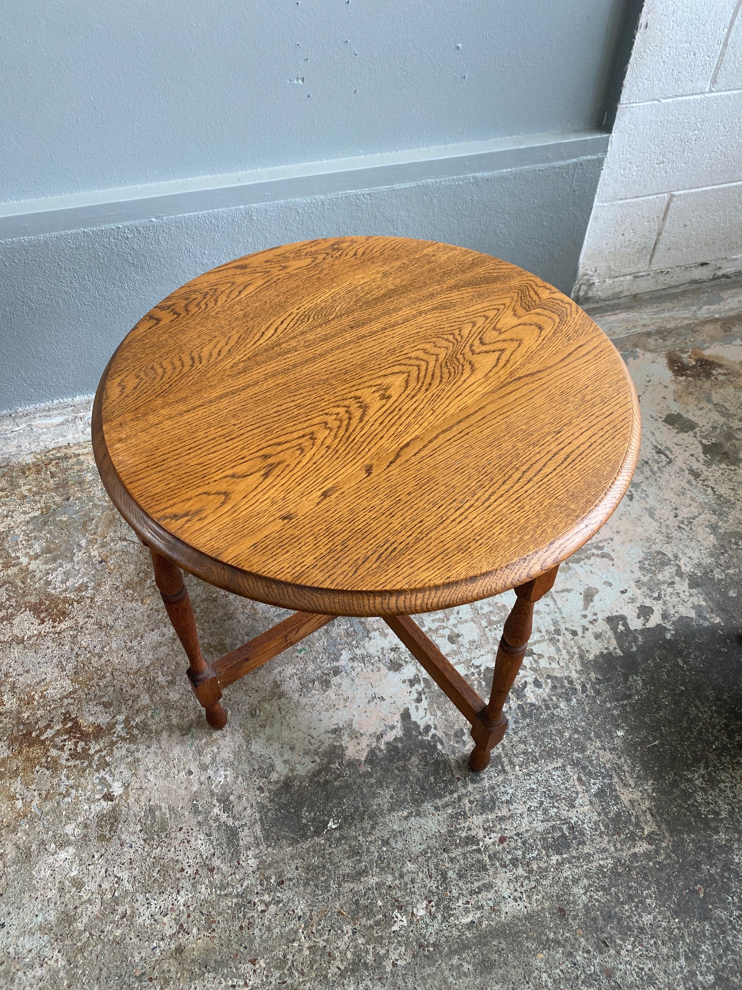 Vintage Solid Oak Nest of Tables