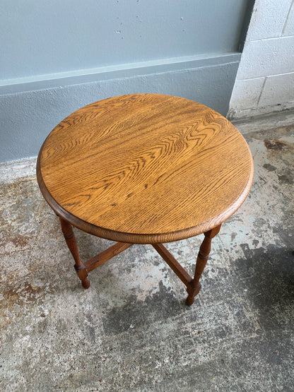 Vintage Solid Oak Nest of Tables