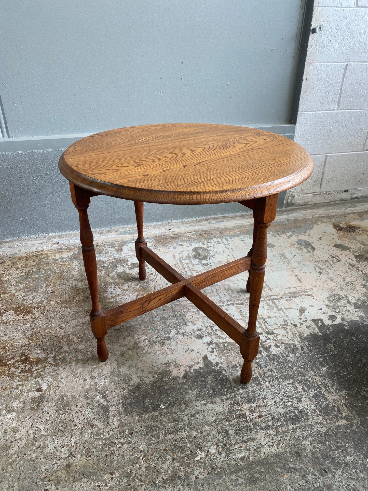Vintage Solid Oak Nest of Tables