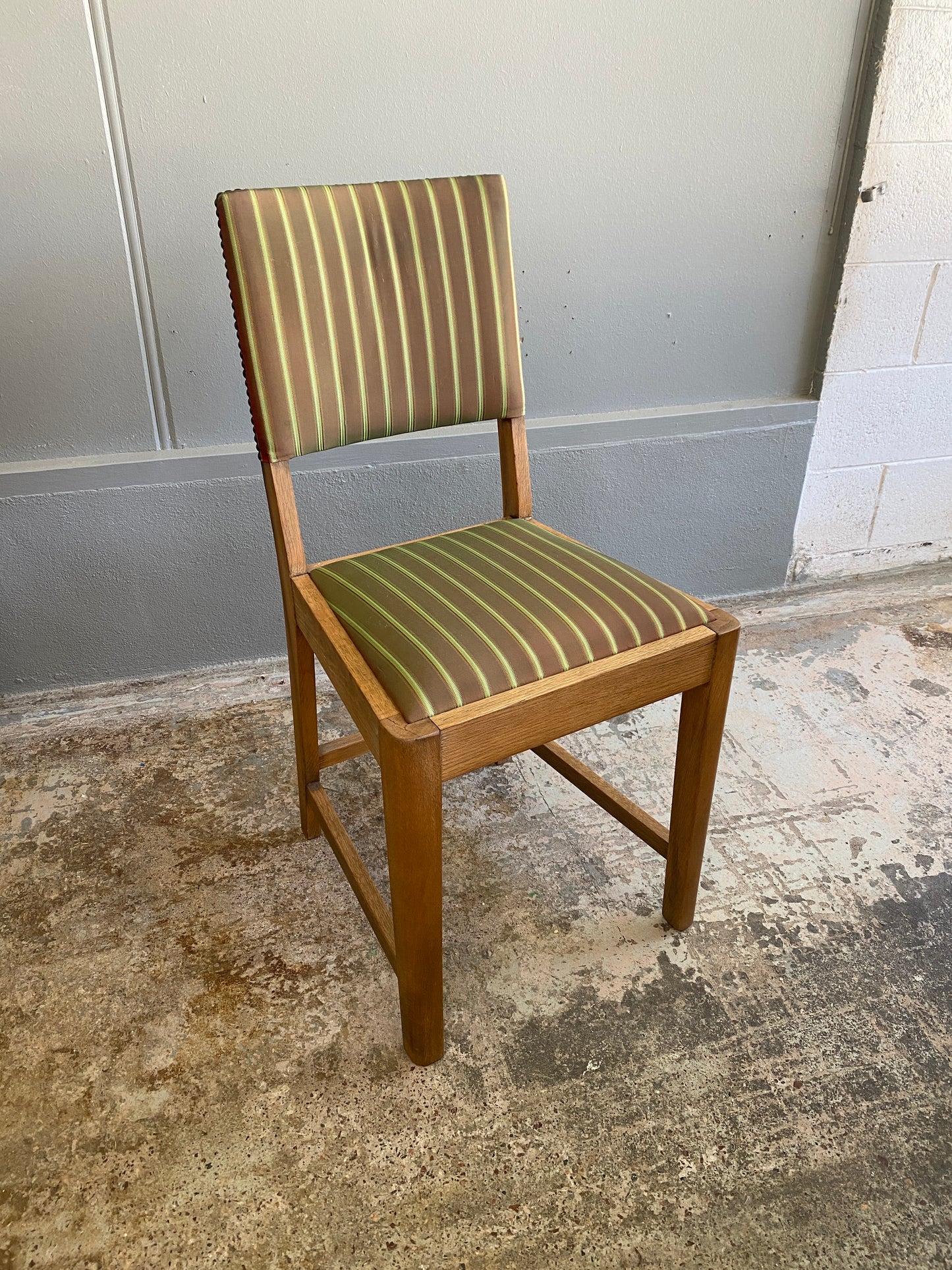 Vintage Solid Oak Occasional Chair