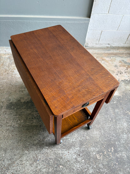 Vintage Solid Oak Tea Trolley