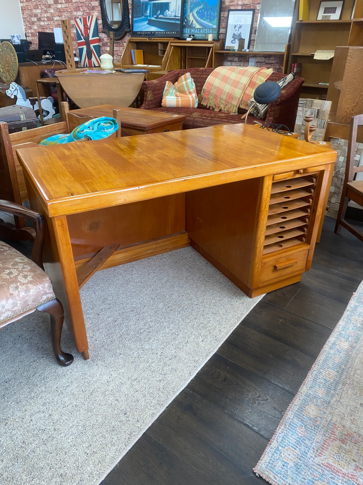 Vintage Solid Rimu Clarks Desk