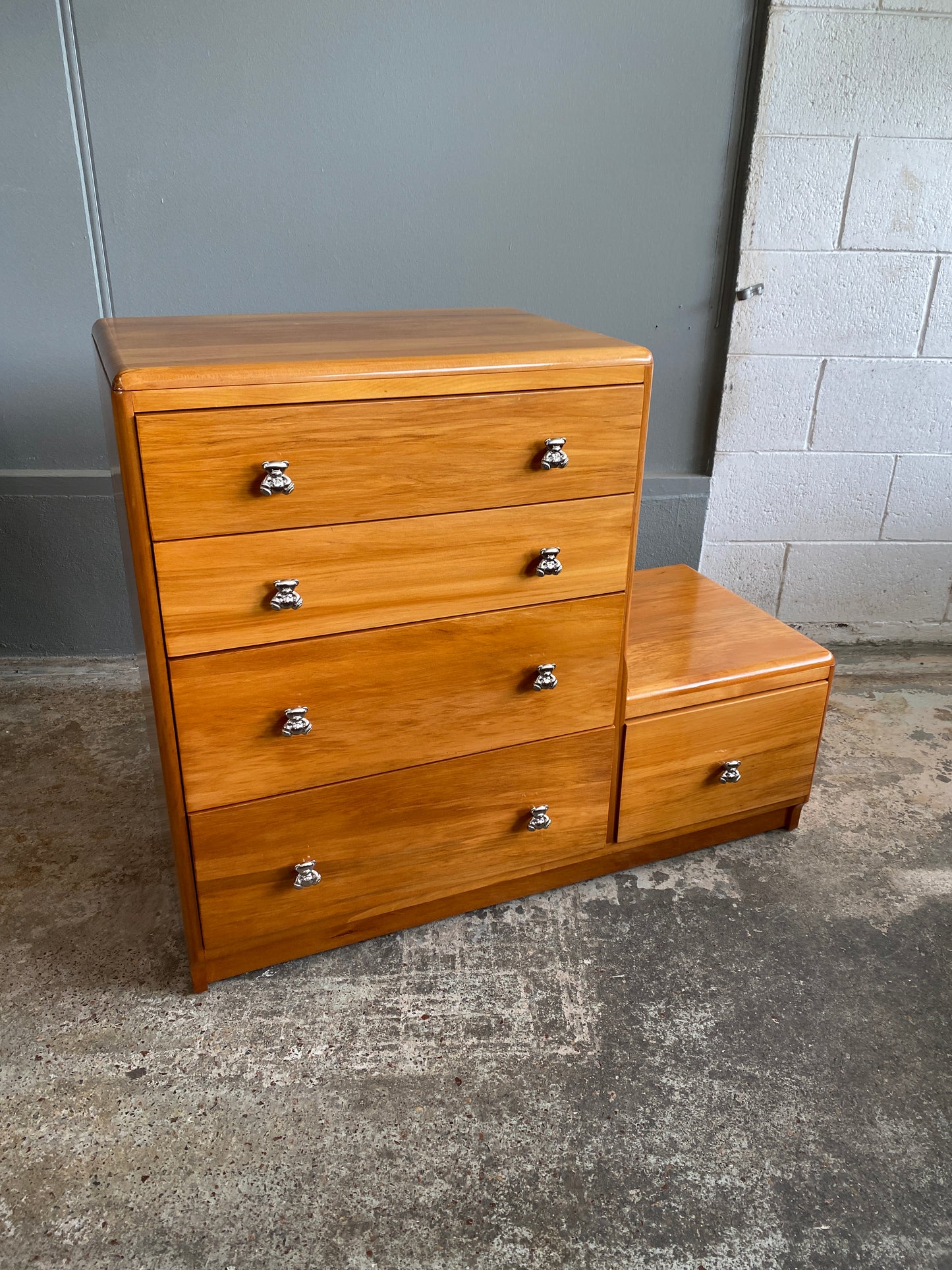 Vintage Solid Rimu Nursery Drawers