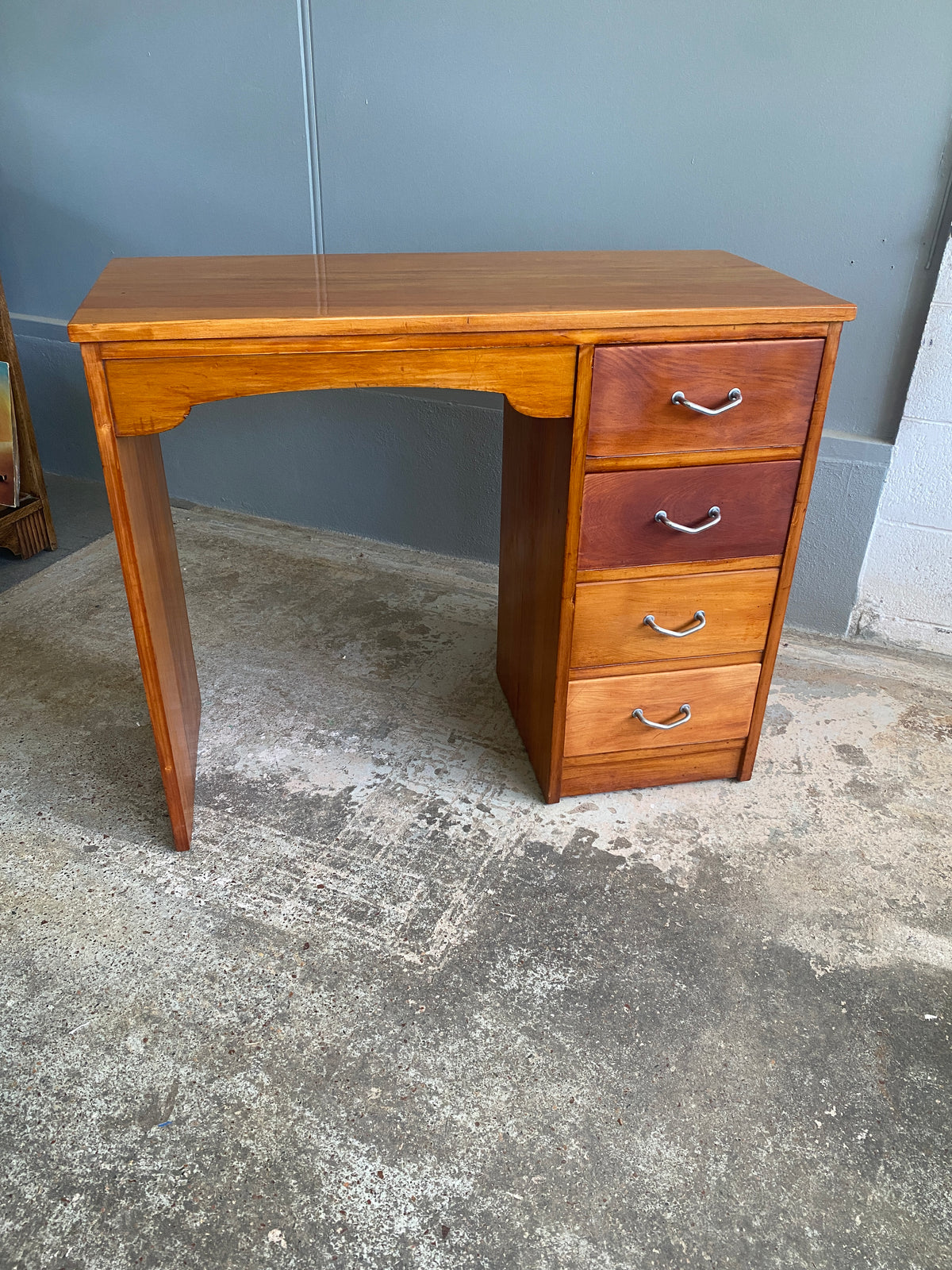 Rustic Rimu Desk Vintage Solid Rimu Slender Desk – Plots & Pickles