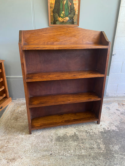 Vintage Solid Teak Rustic Bookcase