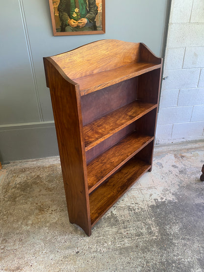 Vintage Solid Teak Rustic Bookcase