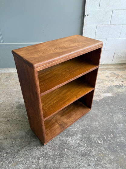 Vintage Solid Tiger Oak Bookcase