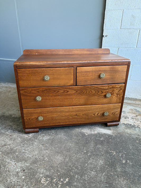 Vintage Solid Tiger Oak Dresser