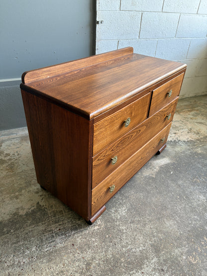 Vintage Solid Tiger Oak Dresser