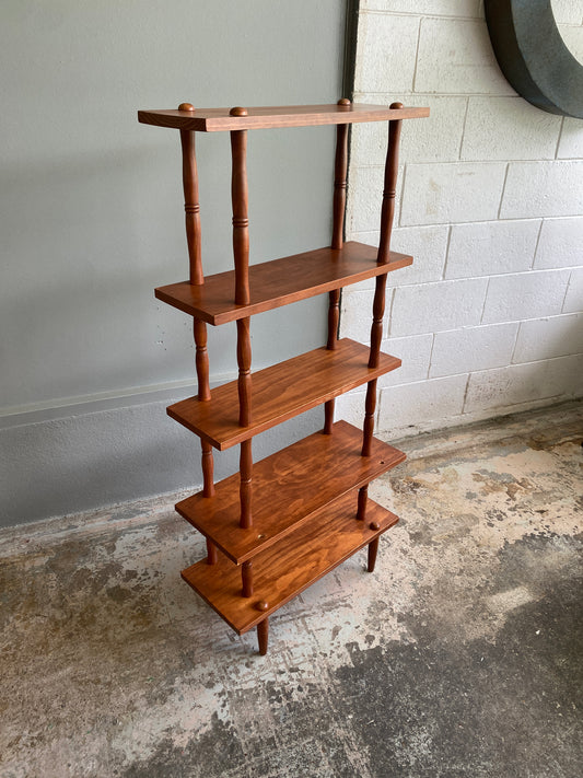 Vintage Solid Wood 5 Tier Book Shelf/Plant Shelf