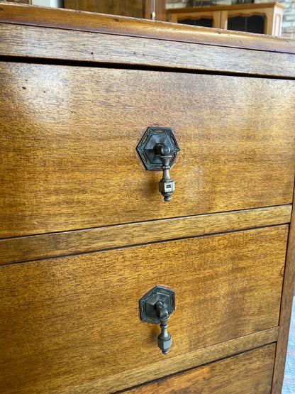 Vintage Solid Wood Decorative Side Cabinet