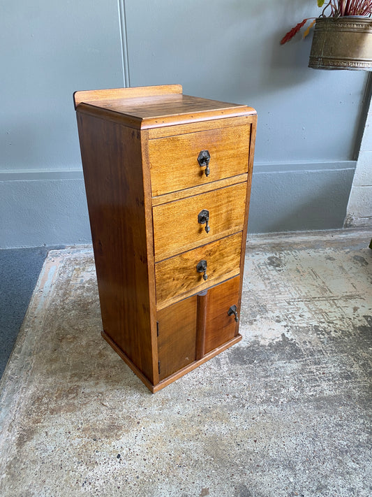 Vintage Solid Wood Side Cabinet