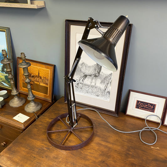 Vintage Superlux Anglepoise Metallic Brown Lamp