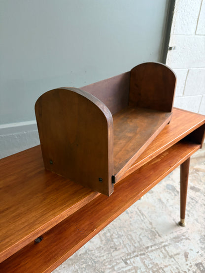 Vintage Timber Book Trough