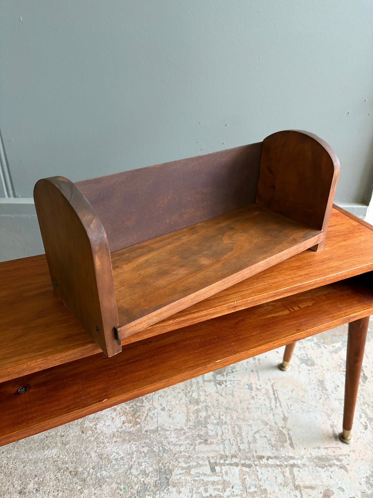 Vintage Timber Book Trough