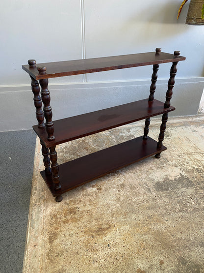 Vintage Turned Bookcase/Plant Stand