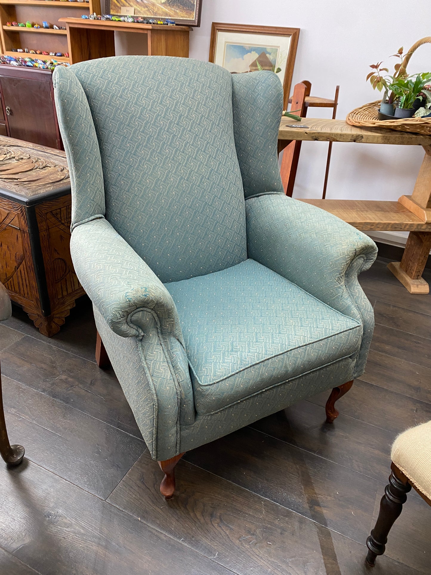 Vintage Wingback Reading Chair