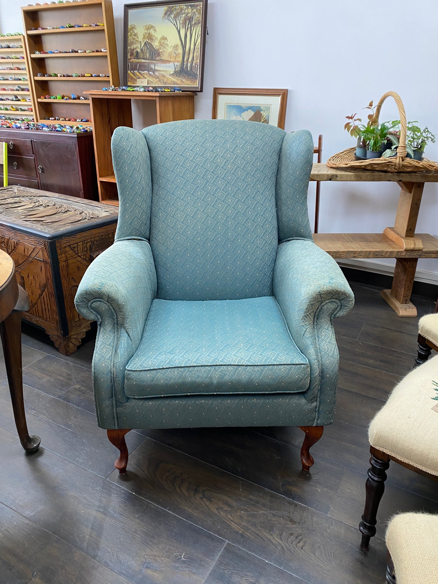 Vintage Wingback Reading Chair