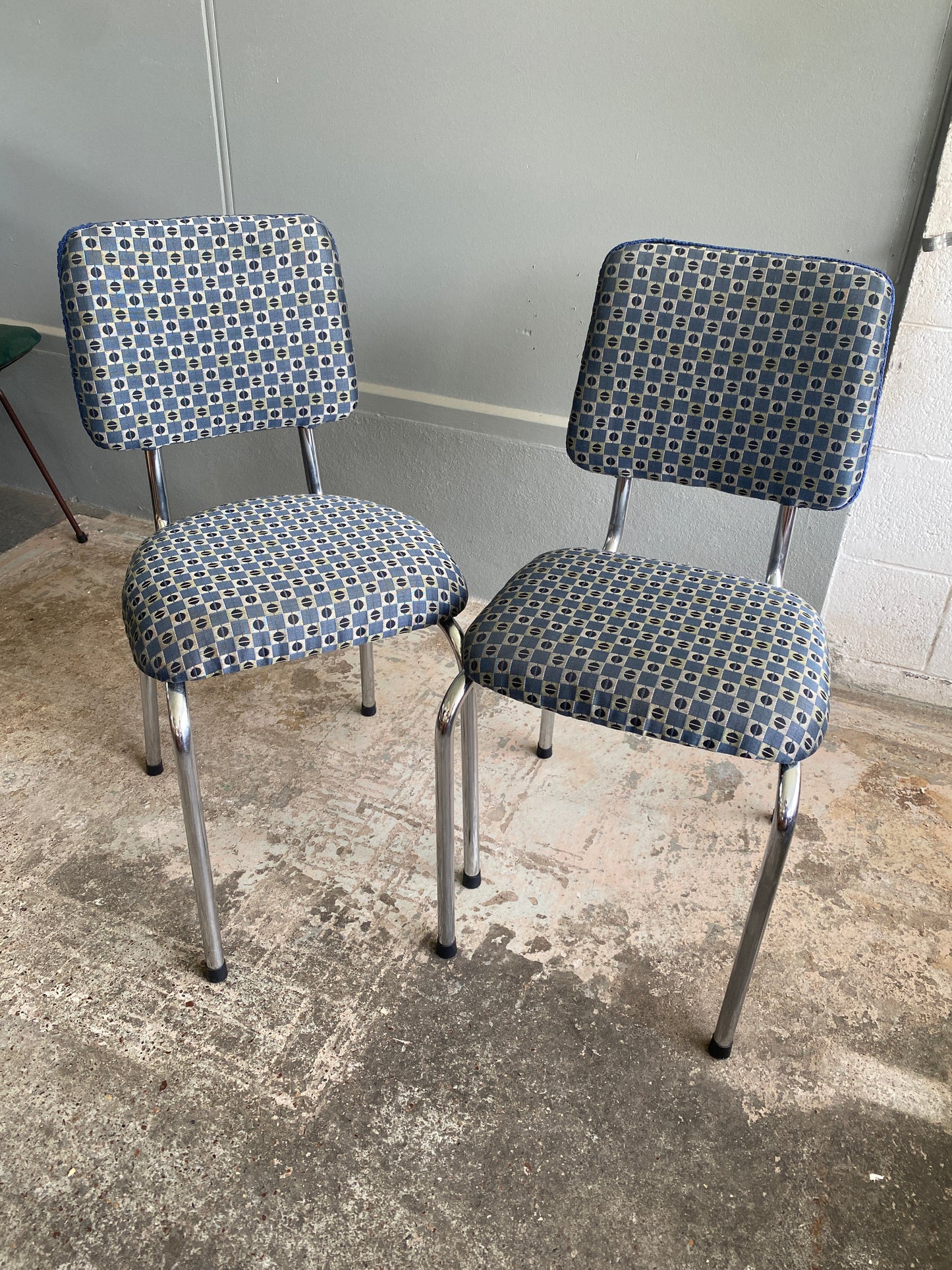 Vintage 'Grafton' Tubular Steel Chairs (Pair)