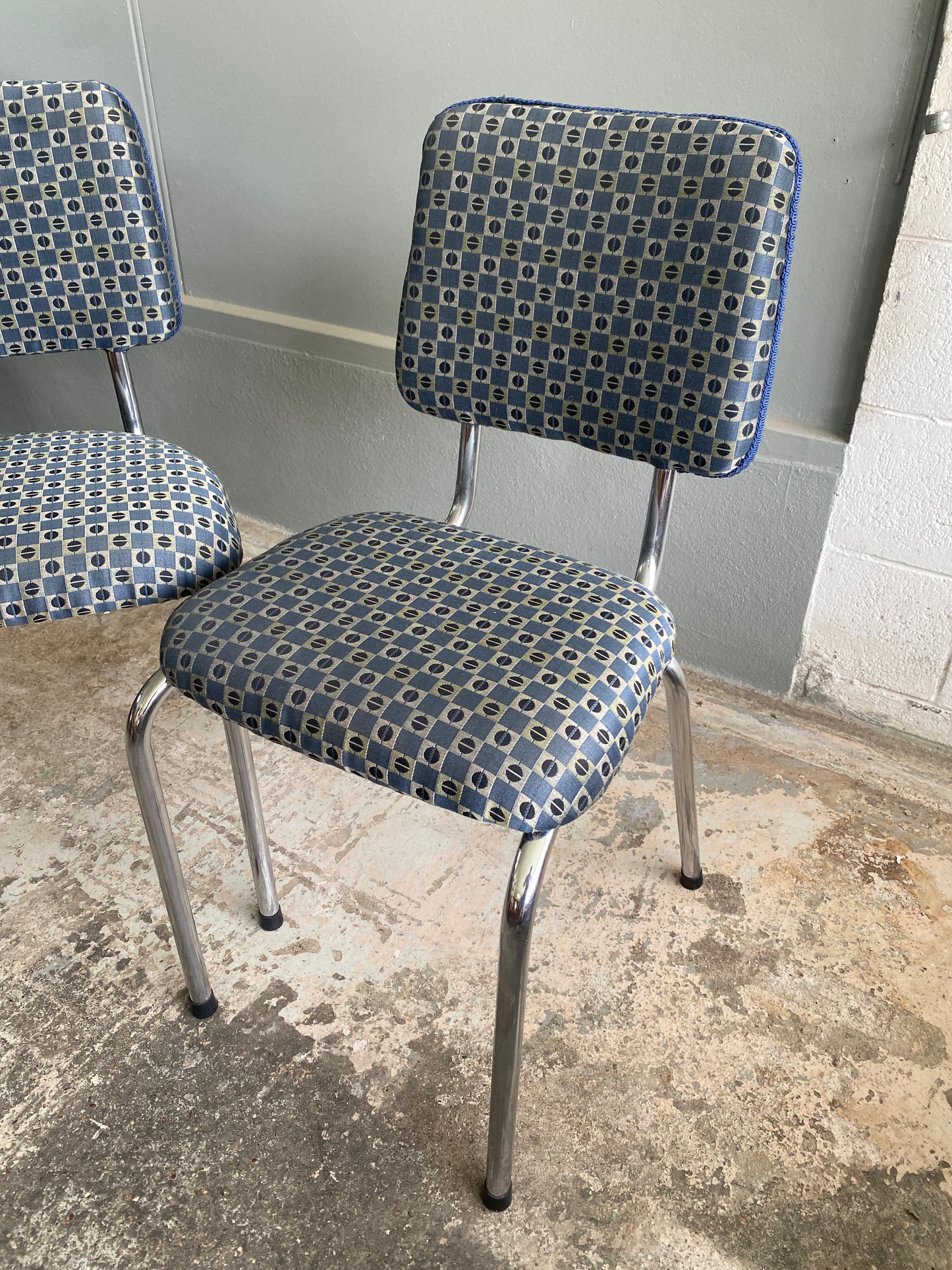 Vintage 'Grafton' Tubular Steel Chairs (Pair)
