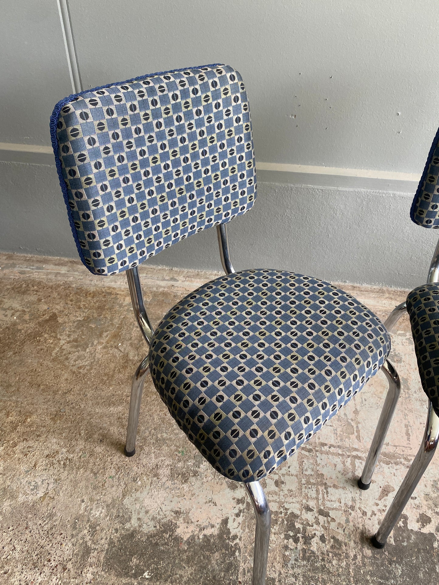 Vintage 'Grafton' Tubular Steel Chairs (Pair)