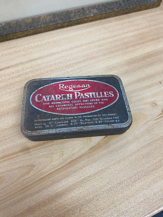 Vintage Regesan Catarrh Pastilles Tin